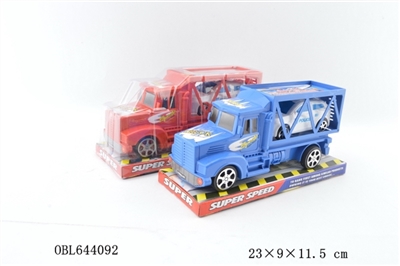 惯性双层拖头车载1只警车 - OBL644092