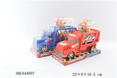 惯性双层拖头车载1只商务车+1只上链飞机 - OBL644097