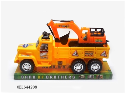 实色惯性工程车载滑行挖土机 - OBL644208