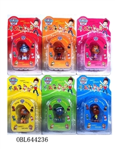 2.8 -inch Q version of the shaking dog patrol single card installed, 6 style - OBL644236