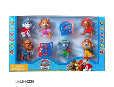 2.8 -inch Q version of the shaking dog patrol base box 6 six figures, paragraph 1 - OBL644238