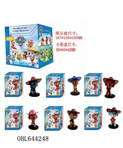 2.8 -inch western dog shook his head round the base single box (24 boxes of a large display box) - OBL644248
