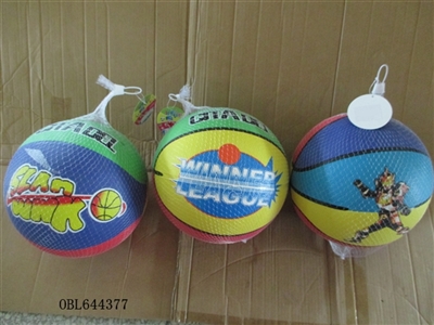 10 inch rubber color basketball - OBL644377