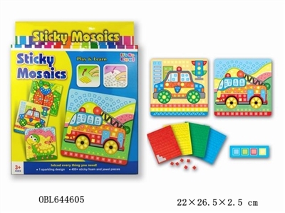 Mosaic digital paste creative - car series - OBL644605
