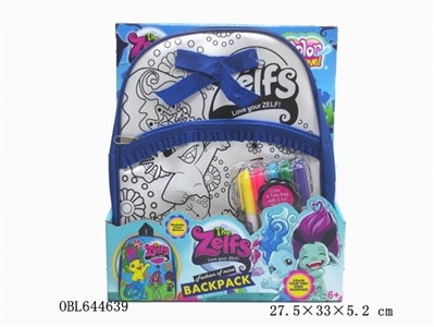 The Zelfs painted watercolour backpack can be washed pen (5 color) - OBL644639