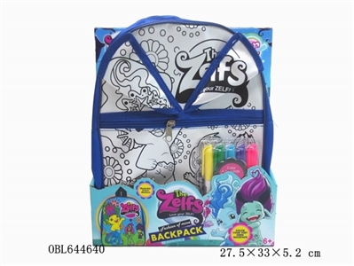 The Zelfs painted watercolour backpack can be washed pen (5 color) - OBL644640