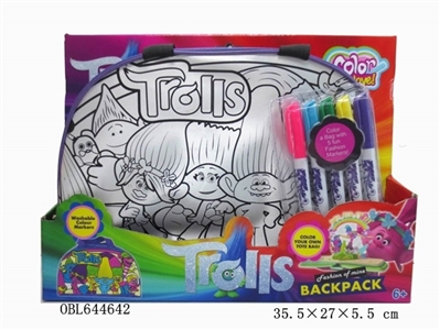 Troll painted watercolour backpack can be washed pen (5 color) - OBL644642