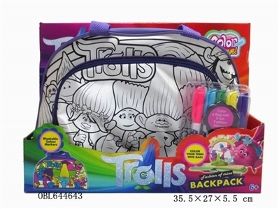 Troll painted watercolour backpack can be washed pen (5 color) - OBL644643