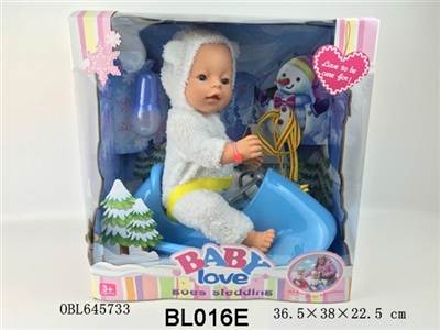 16 inch function doll/tears, take water, urinary function, shit function/taxi sledges - OBL645733