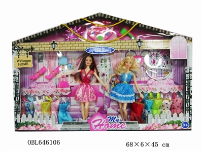 11.5寸芭比套装彩盒 - OBL646106