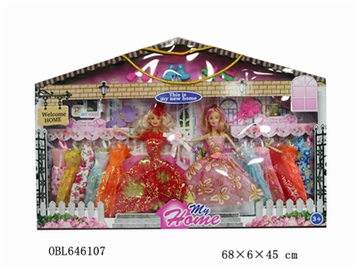 11.5寸芭比套装彩盒 - OBL646107