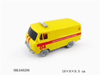 拉线打铃面包车（急救车）1：24 俄文印标 - OBL646296