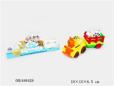 Swing car cartoon inertial car trailer with animals (1, 1) fights only one bag - OBL646426