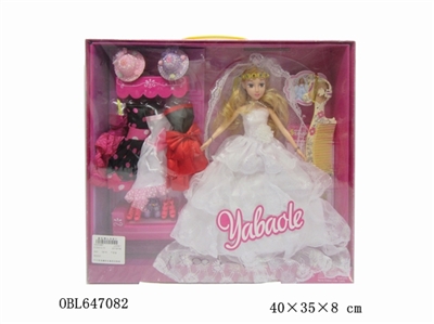 11寸实身婚纱礼服芭比娃娃 - OBL647082