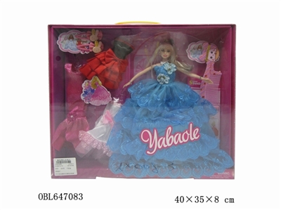 11寸实身婚纱礼服芭比娃娃 - OBL647083