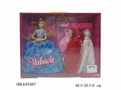 11寸实身婚纱礼服芭比娃娃 - OBL647087