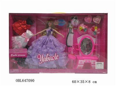 11寸实身婚纱礼服芭比娃娃 - OBL647090
