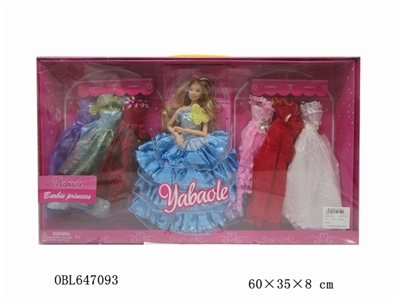 11寸实身婚纱礼服芭比娃娃 - OBL647093