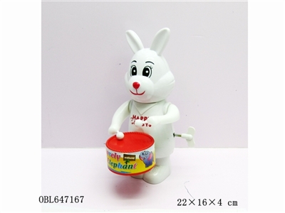 Chain on the solid color cartoon rabbit - OBL647167