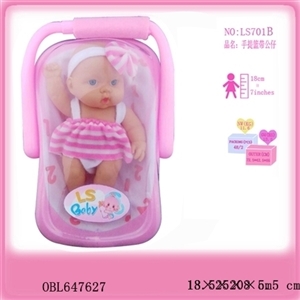 Portable baskets with systemic evade glue fair young () in a red and white striped dress - OBL647627