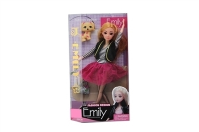 11.5寸12关节emily娃娃带配件 - OBL648038