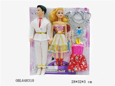 11寸空身夫妻芭比 - OBL648310