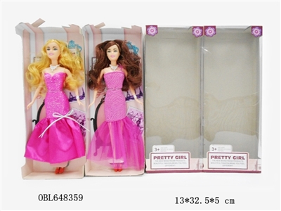 11.5 inch solid body conjoined fashion barbie (2, orange) - OBL648359