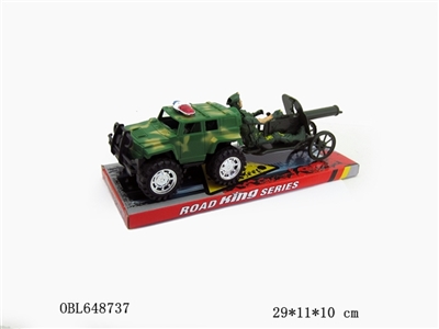 Mud color inertial drag soldiers and juki off-road vehicles - OBL648737