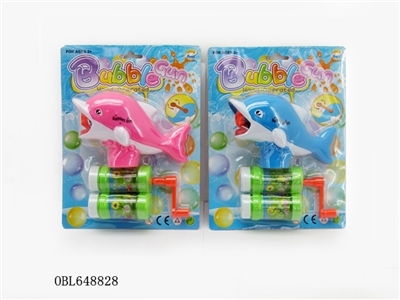 Hand dolphins solid color from absorbing water bubble gun - OBL648828