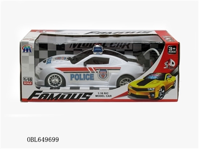 Cross the bugatti a police car with a 3 d light - OBL649699