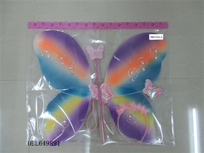 Colorful butterfly wings Angel good hair clips - OBL649891