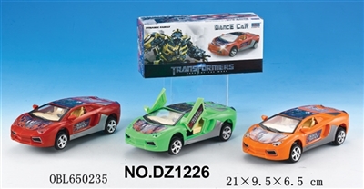 Electric universal dancing lamborghini car (4) transformers orange/red/green - OBL650235