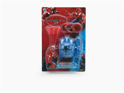 The new spider-man: watch the emitter Flying saucer 3 suction cups bullet 3 (light music) - OBL650485