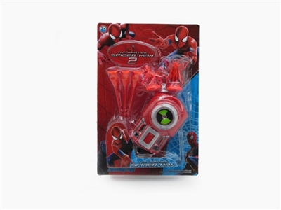 The new spider-man: watch the emitter Transparent doll Chuck bullet 3 (cool light music package elec - OBL650486