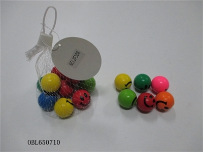 3.2 cm mesh bag 10 smiling face bounce the ball - OBL650710