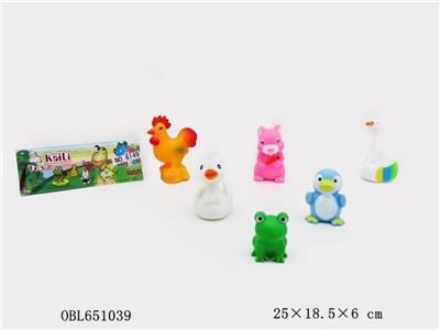 塘塑动物六只装 - OBL651039