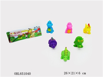 塘塑鳄鱼恐龙六只装 - OBL651040
