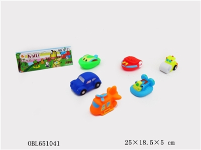 塘塑车船六只装 - OBL651041