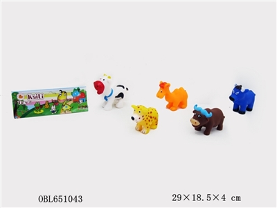 塘塑斑马奶牛五只装 - OBL651043