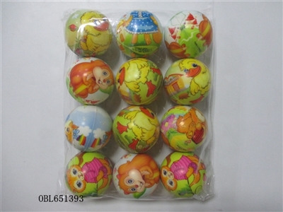 12 only 6.3 cm many cartoon zhuang PU ball - OBL651393