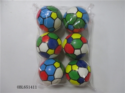 6 zhuang 10 cm color PU football - OBL651411