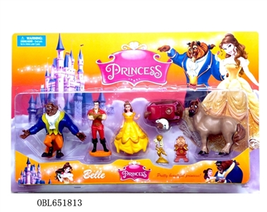 4 to 5 inches of beauty and the beast 1 set - OBL651813