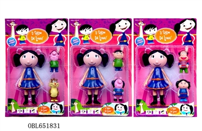 9 inches luna figures alone there were lights (evade glue head, audio - luna theme song) two 3.5 -in - OBL651831