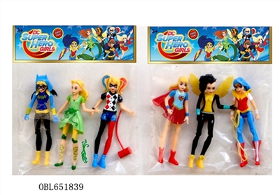 6 inches high imitation superhero girl three (and relevant) accessories plastic bags 2 or more - OBL651839