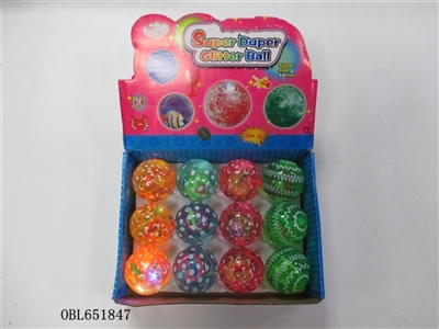 Box 12 6.5 cm zhuang three conventional cartoon add fish flash bounce the ball - OBL651847