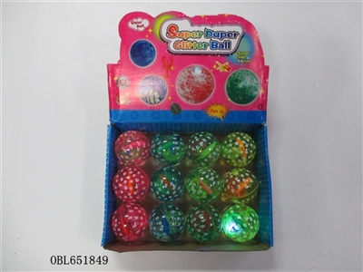 Box 12 zhuang 6.5 cm spots cartoon add fish flash bounce the ball - OBL651849