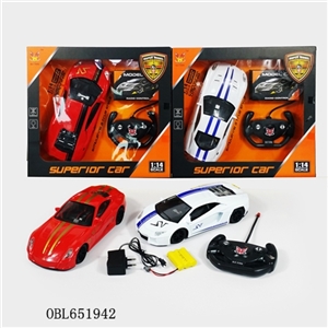 1：14四通遥控跑车 明窗（兰博基尼 法拉利混装）【包电】 - OBL651942