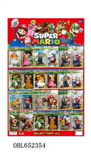 1.5 to 2.8 inch super Mario doll 12 single OPP bags, 24 a big plate - OBL652354