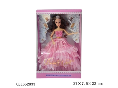 3D眼珠眼睫毛带十二关节实身婚纱公主 - OBL652833