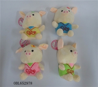 Plush piggy doll (with ropes) - OBL652978